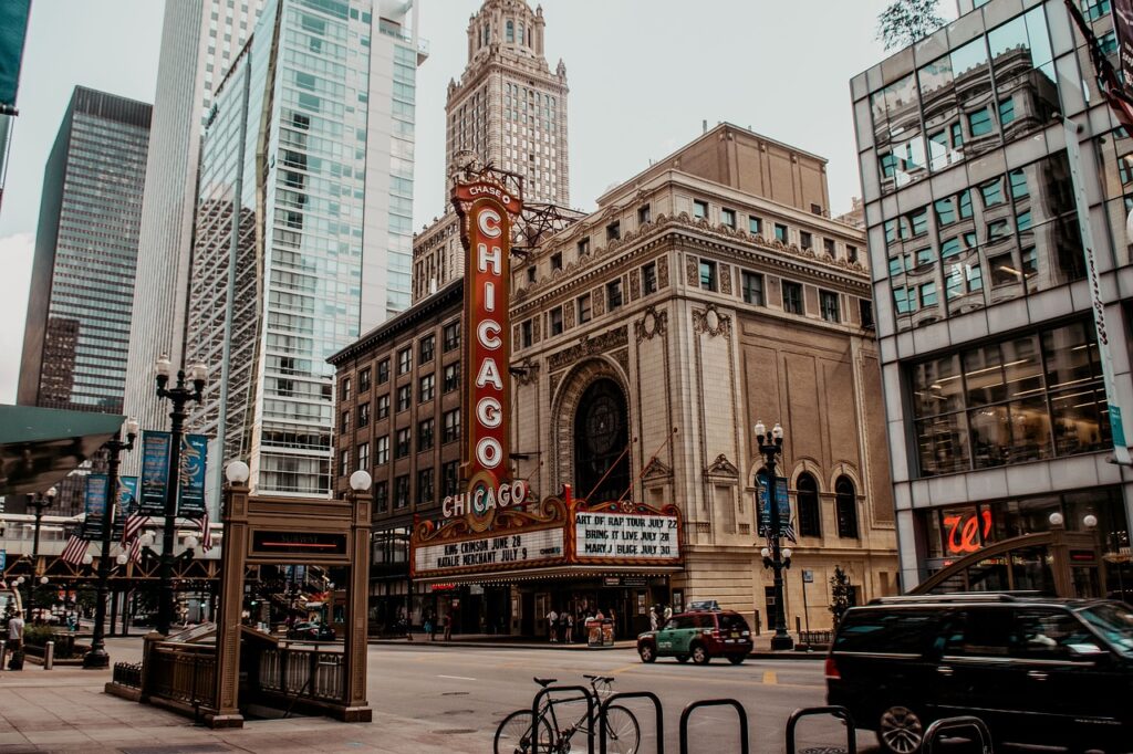 Chicago's street and Chicago theater